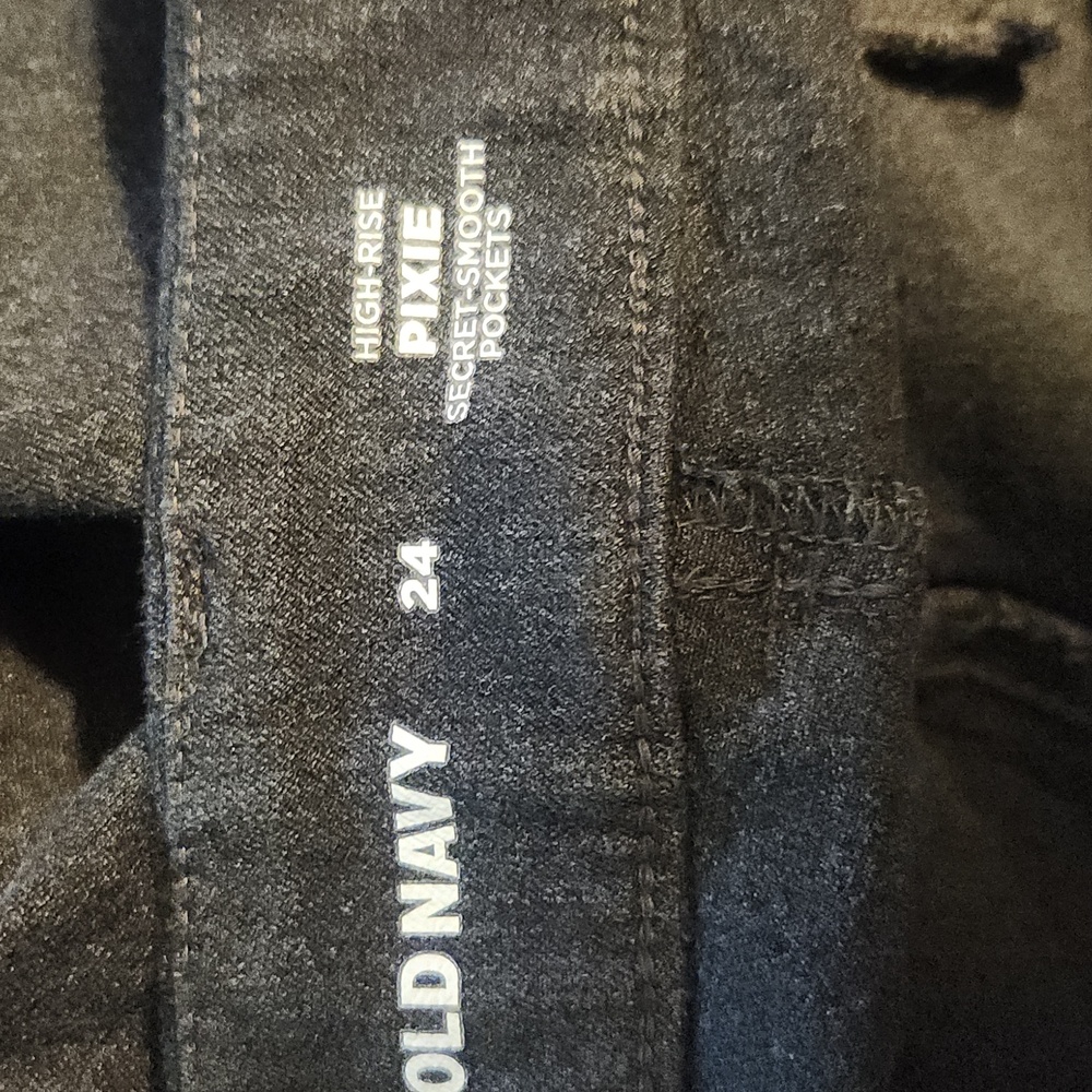 Old Navy Pixie Women's Dark Gray Pants - Picture 2 of 2